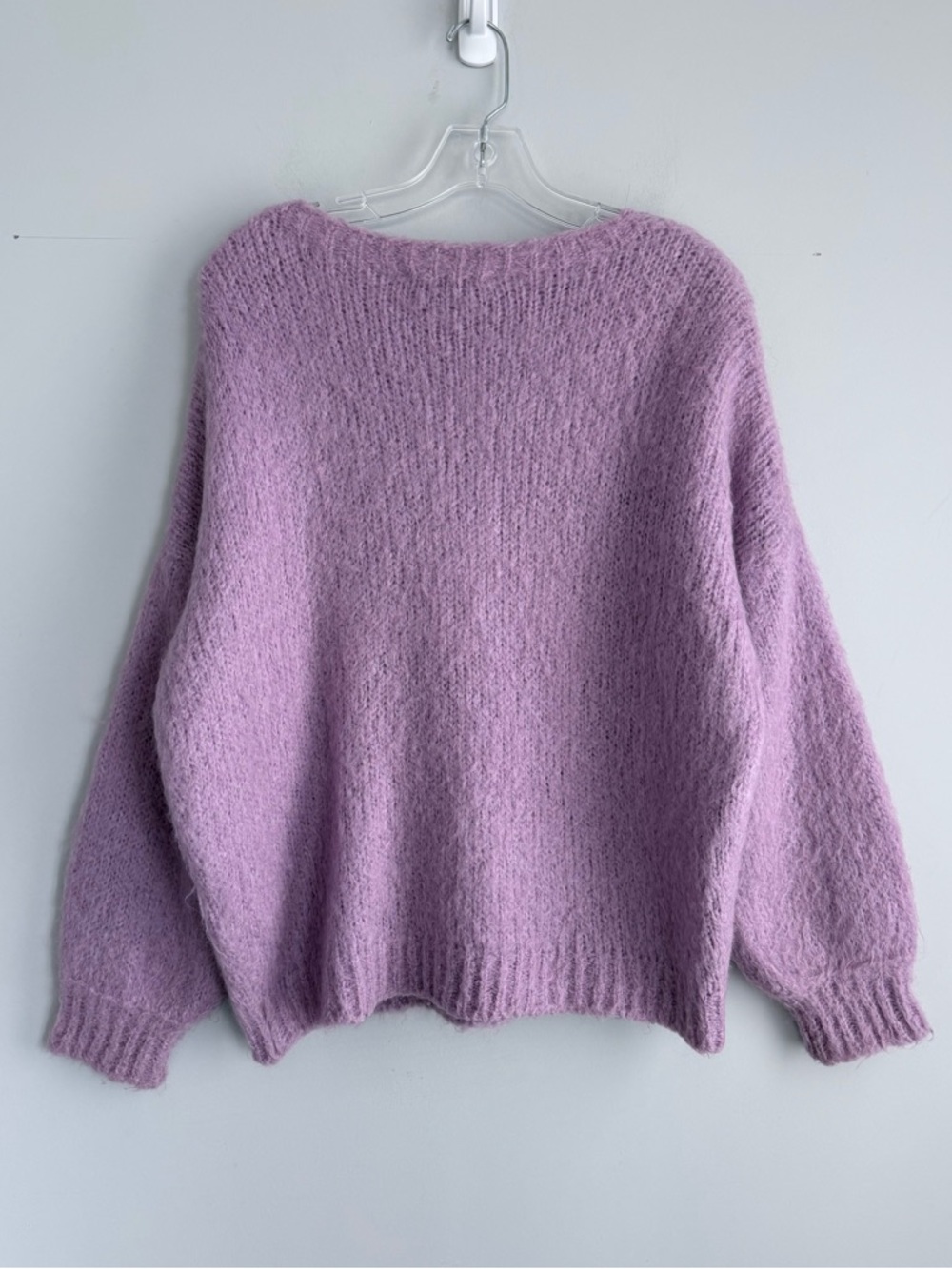 Maje Mignon Oversized Sweater 1 S Lilac Purple Cozy Knit Soft Relaxed Slouchy - Picture 7 of 16